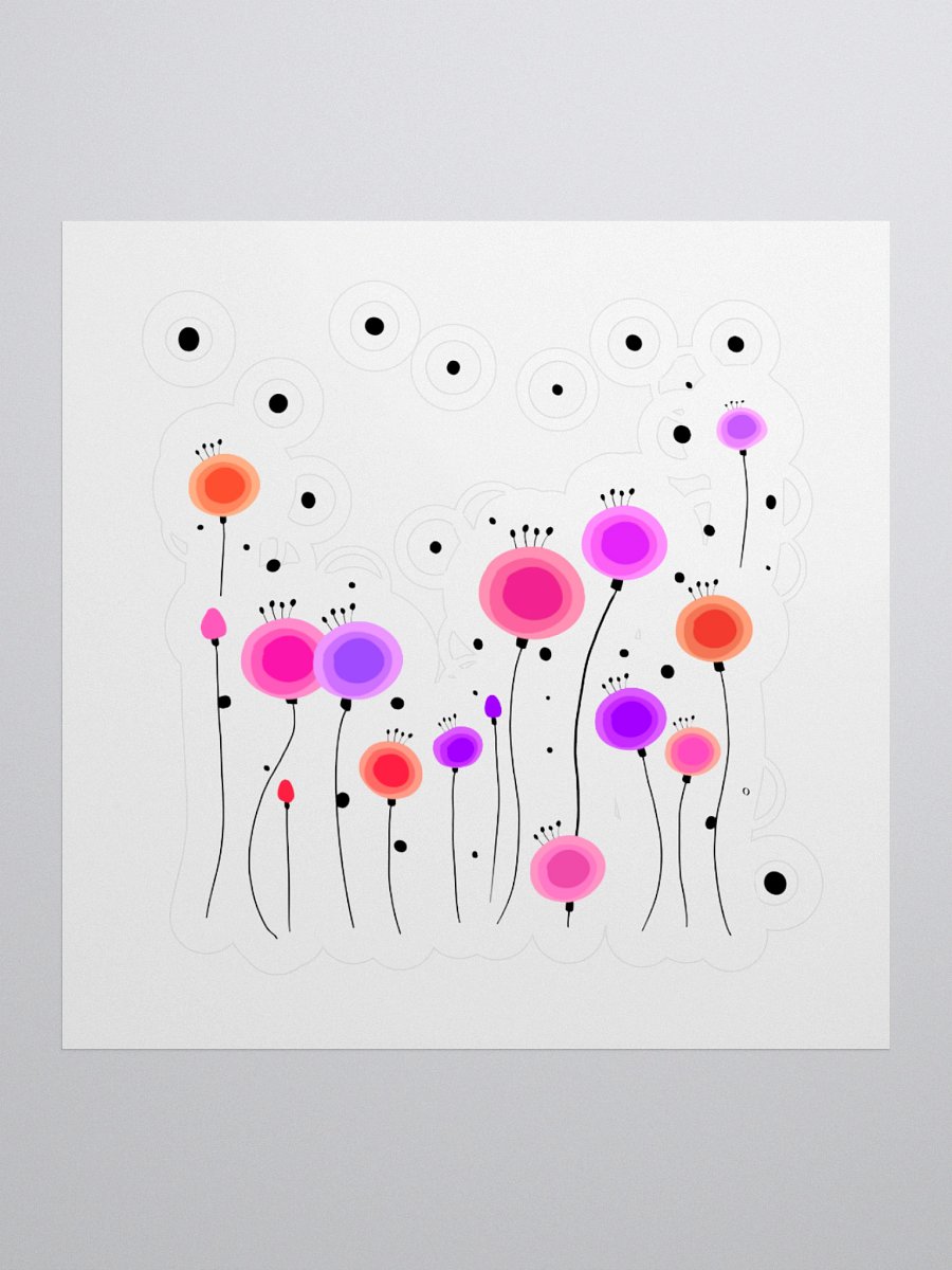 Floral Fusion Kiss Cut Stickers product image (1)