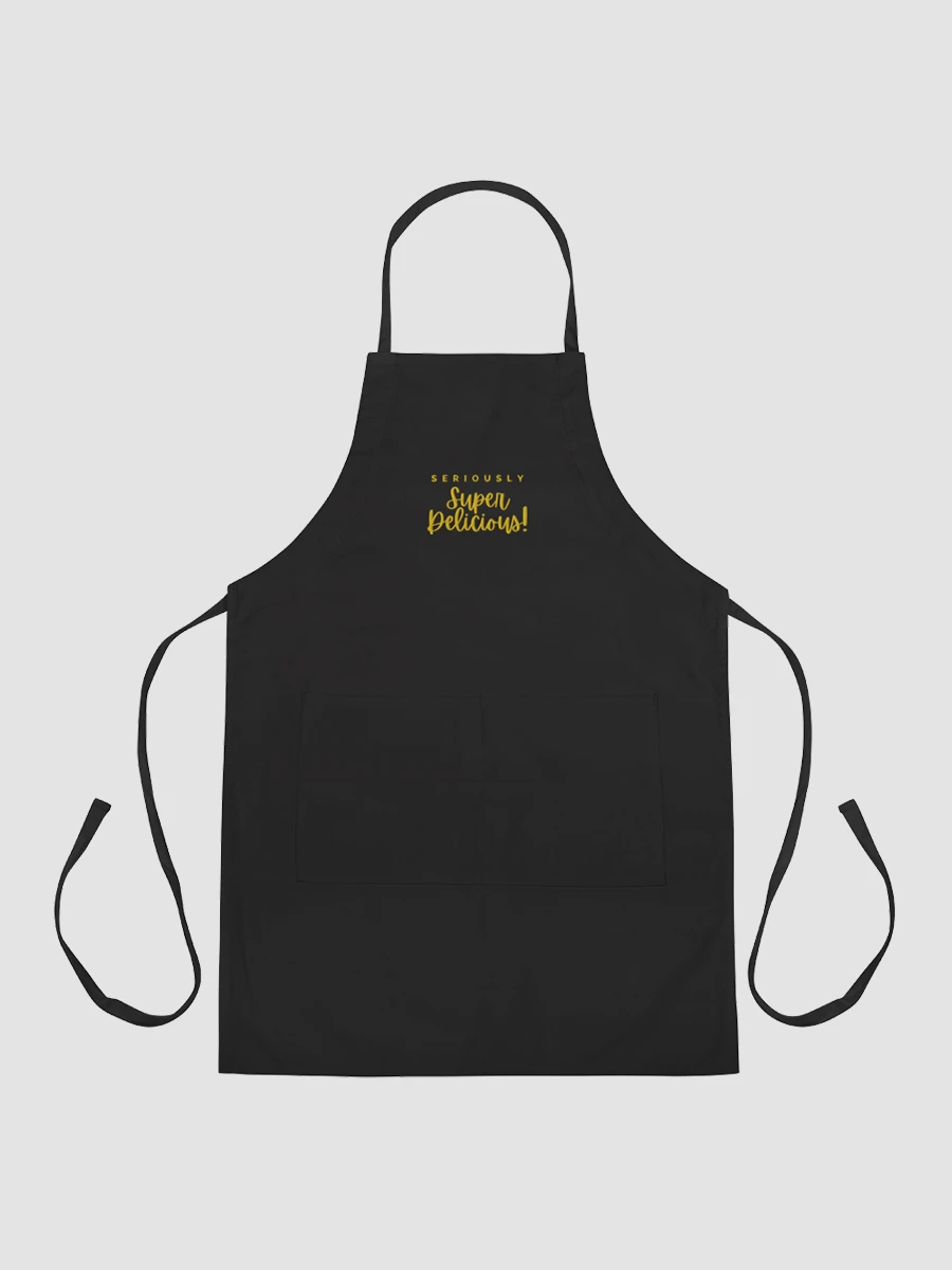 Super Delicious Embroidered Cooking Apron (Yellow) product image (3)