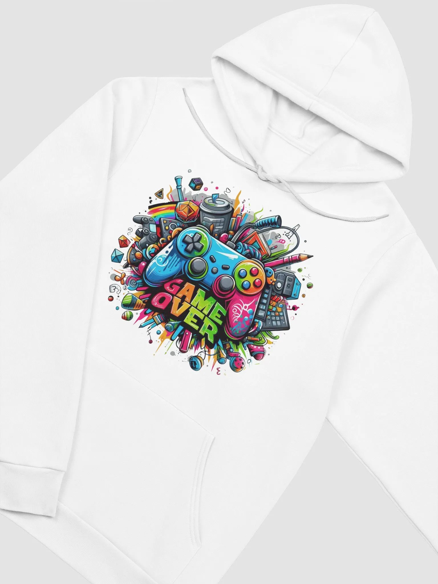 Game Over Painted Graffiti Hoodie product image (7)