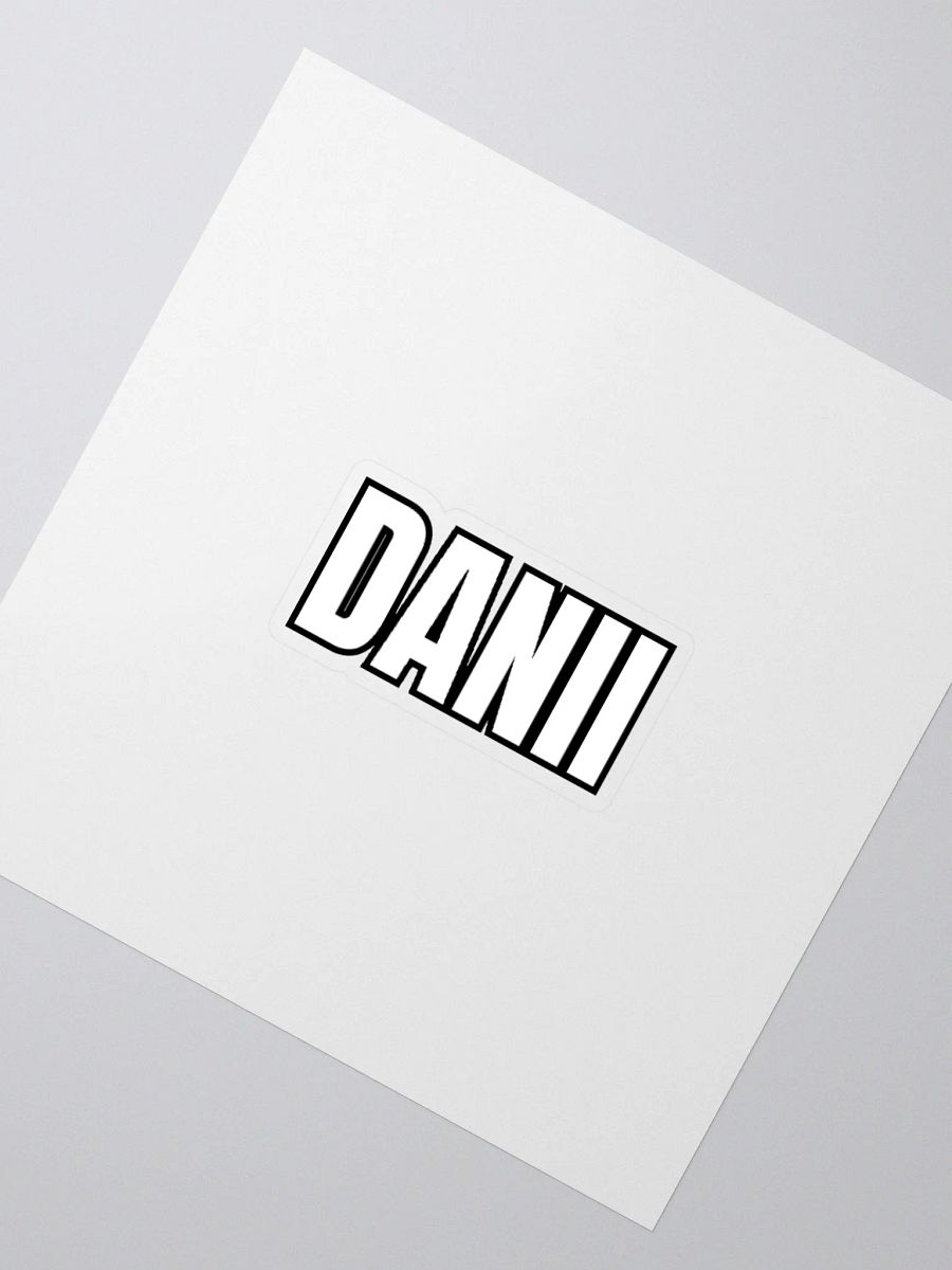 DANII WHITE BLACK STICKER product image (8)
