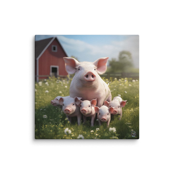 Piglet Paradise Canvas product image (1)