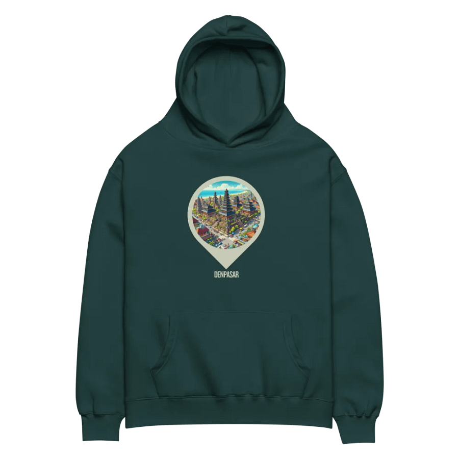 Bali Dreams Oversized Hoodie | AI Design: Denpasar – Bali's Herz product image (2)