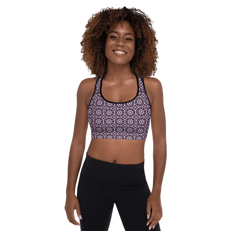 Asexual Abstract (1) - Padded Sports Bra product image (1)