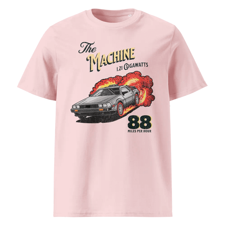 The Machine DeLorean Tribute Organic Cotton T-Shirt product image (1)