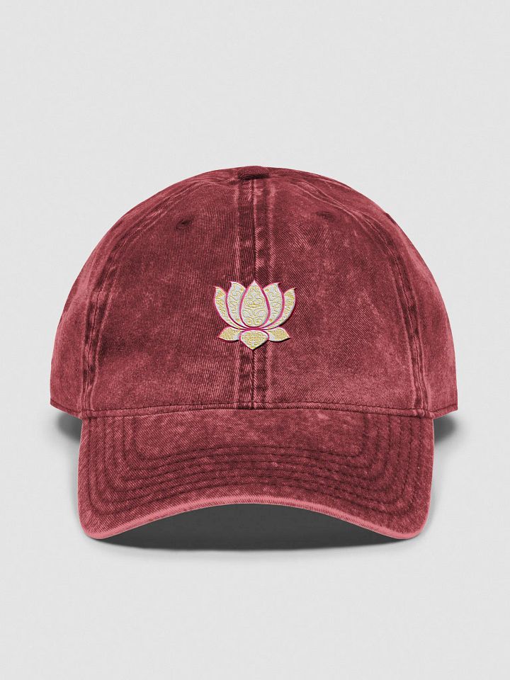 Golden Lotus Vintage Dad Hat product image (1)