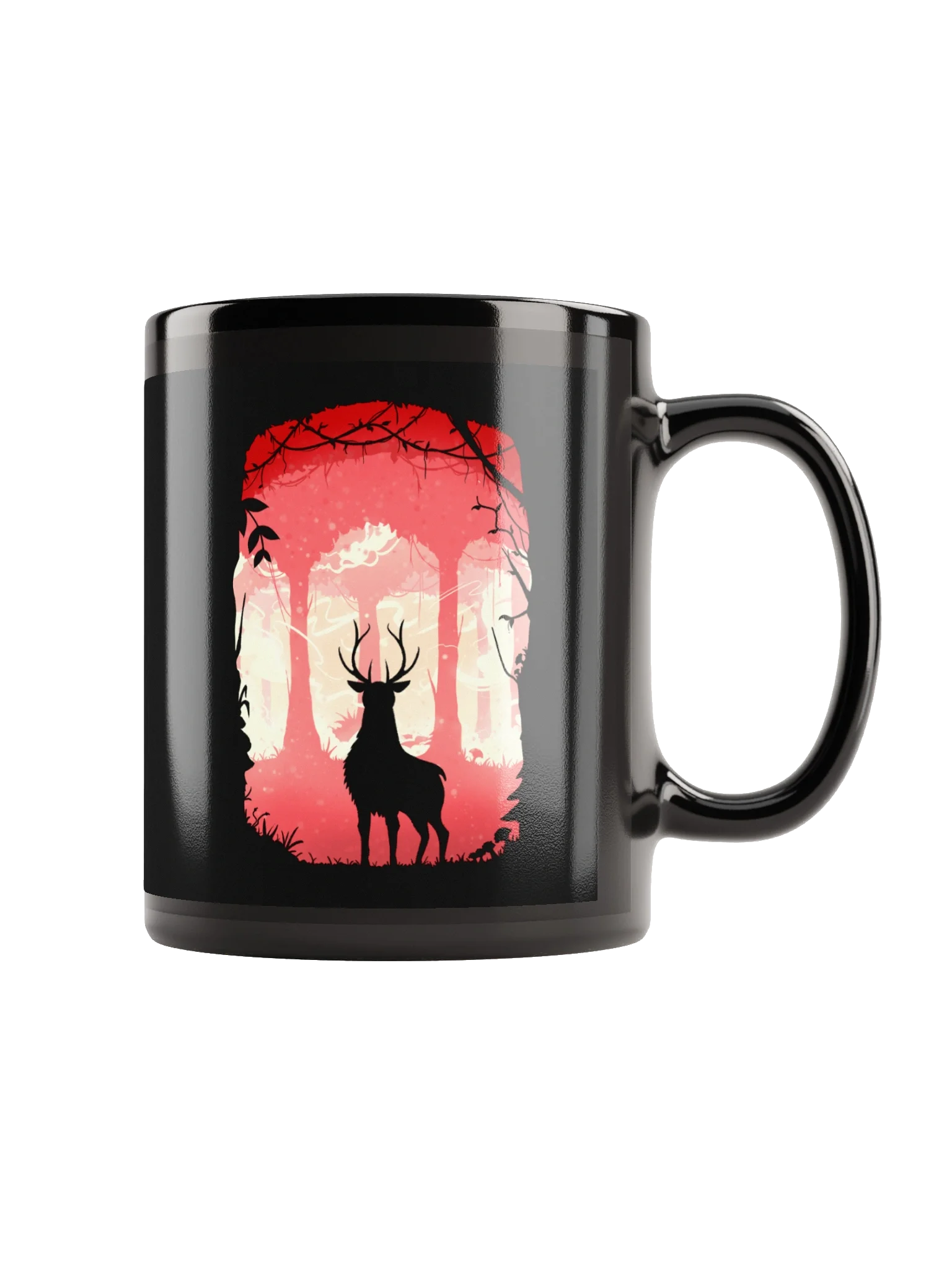 Black and Red Deer Mug product image (1)