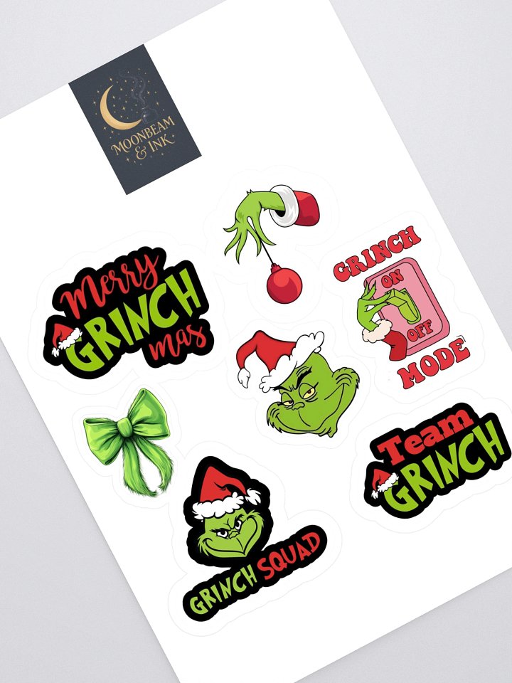 Grinch Sticker Sheet product image (1)