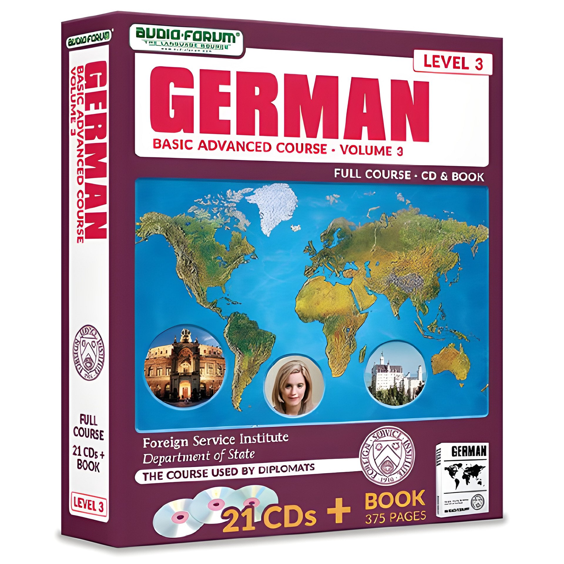 FSI: Basic German 3 - Advanced (21 CDs/Book) product image (1)