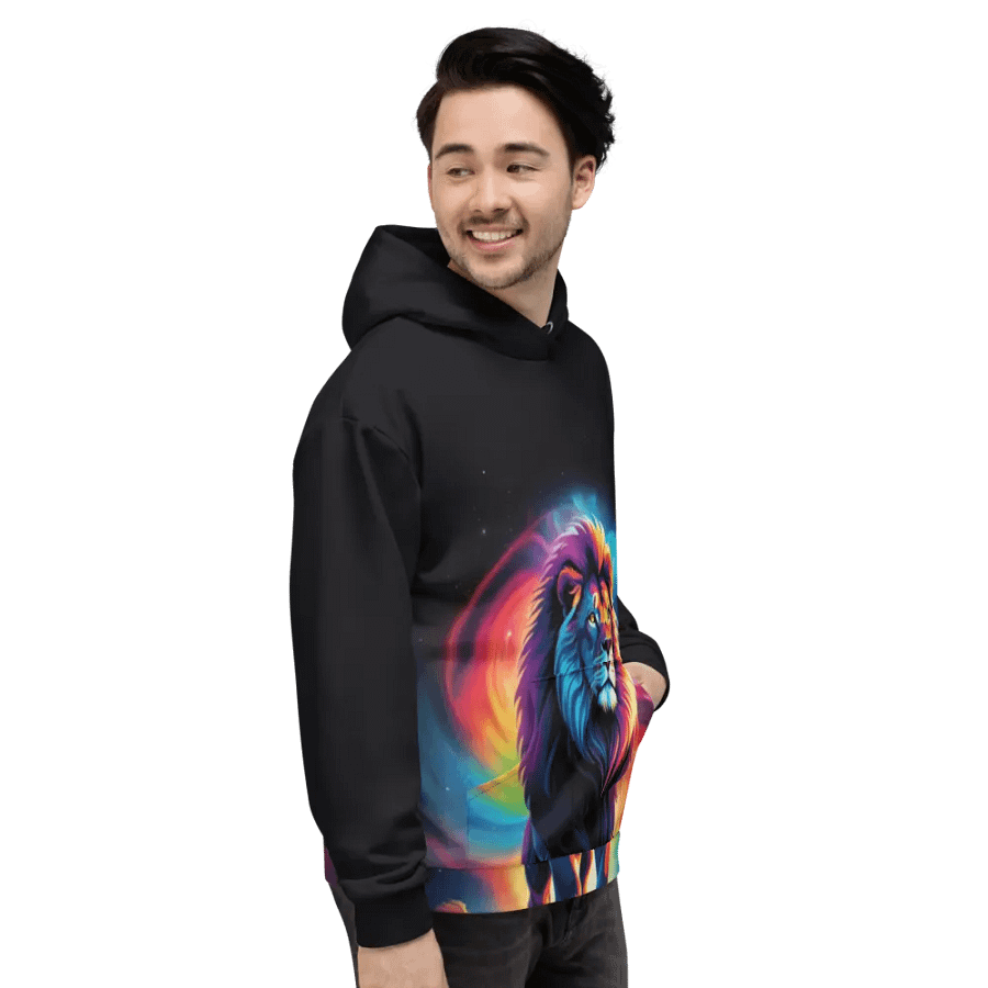 Colorful Lion All Over Print Hoodie product image (7)