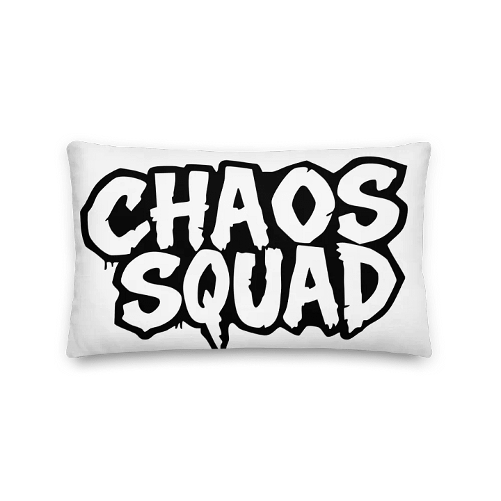 CHAOS SQUAD WHITE PILLOW (3 SIZES AND STYLES) GIFT product image (1)