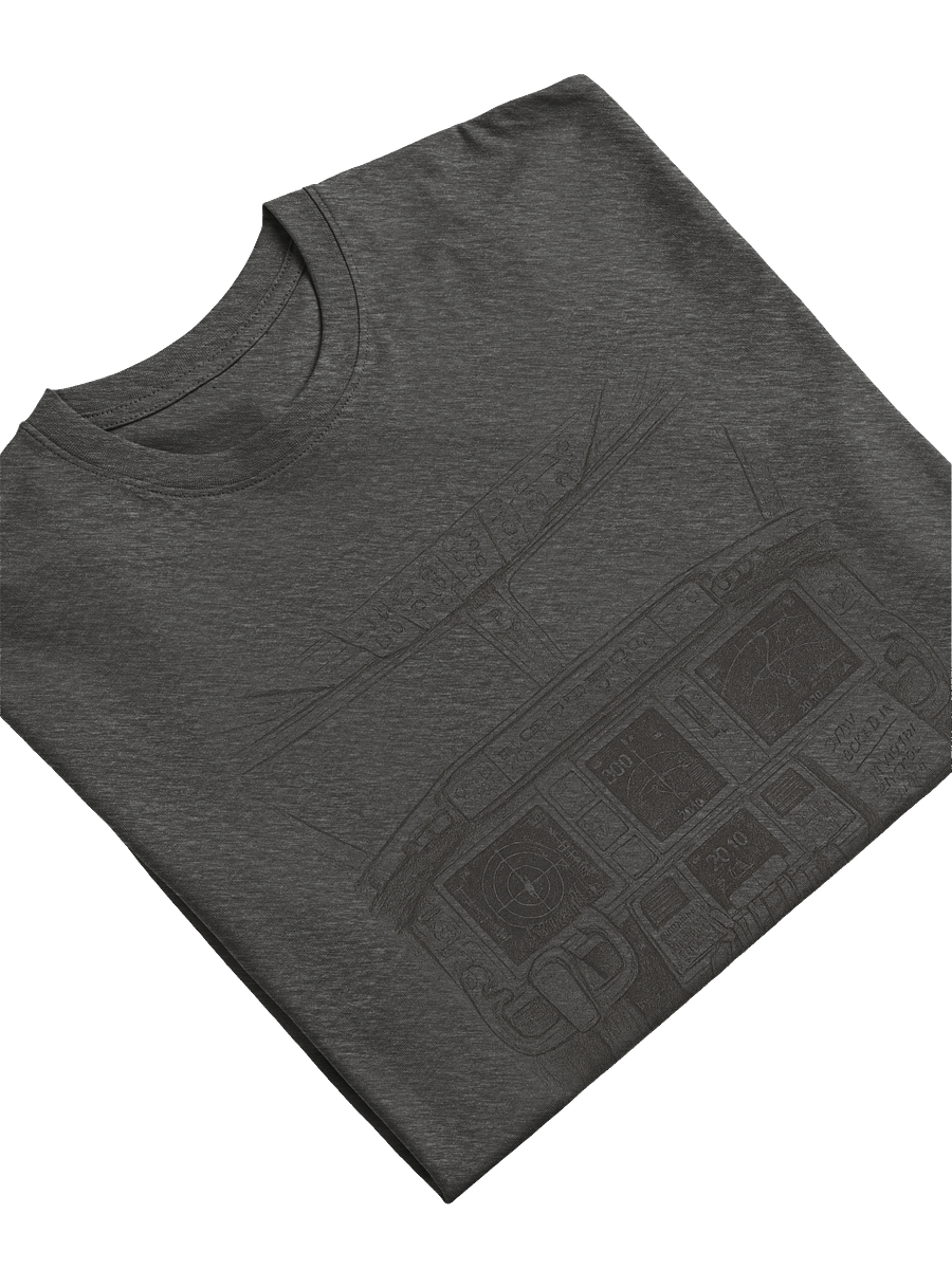 FLIGHT MODE- Washed Cockpit Tee (Charcoal Heather | Cotton Heritage Premium) product image (5)