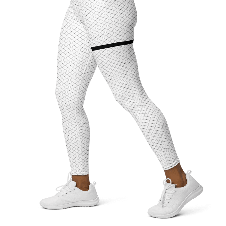 fishnet tech leggings - 82% polyester product image (2)