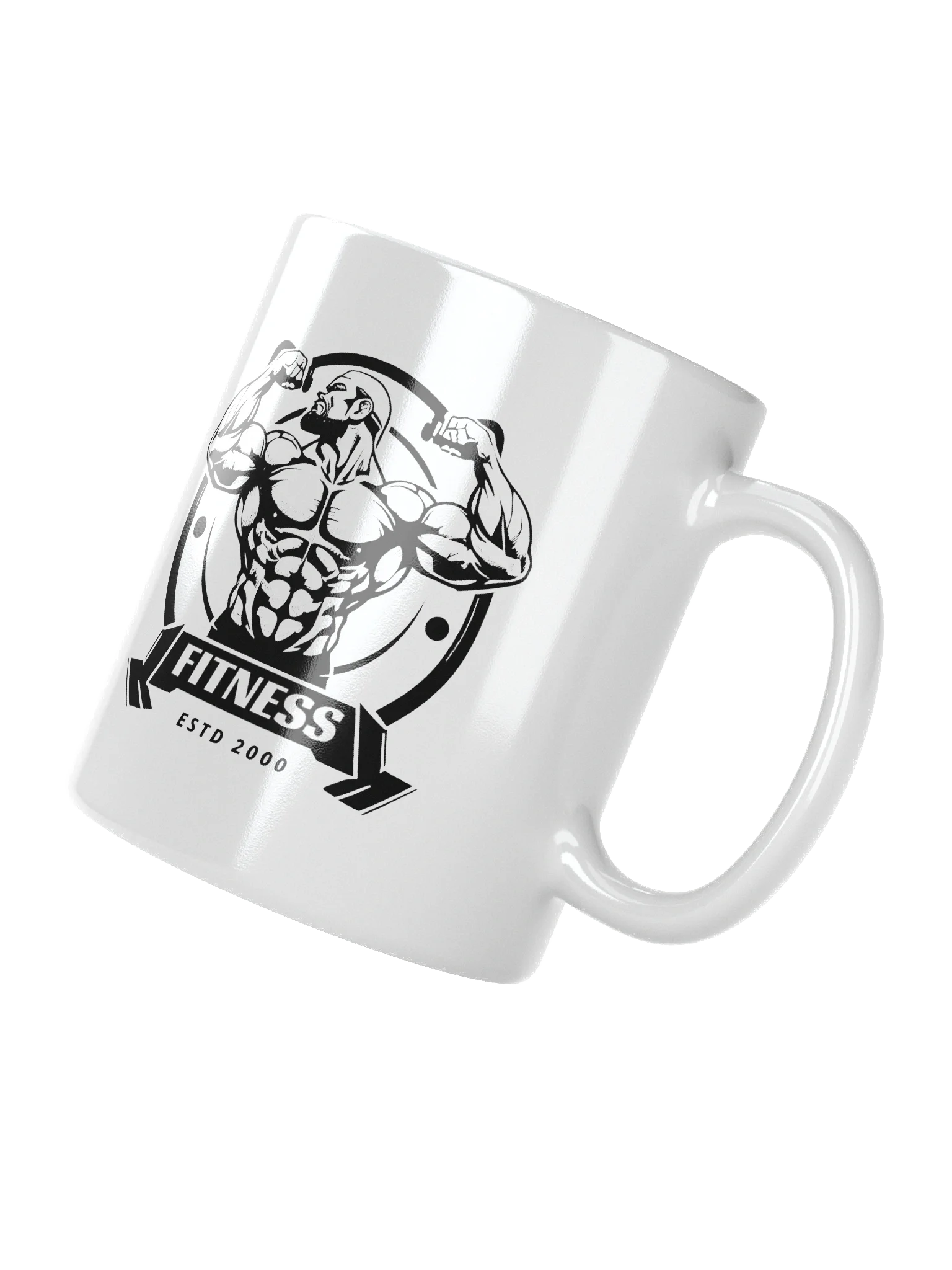 Muscular Fitness White Glossy Mug product image (3)