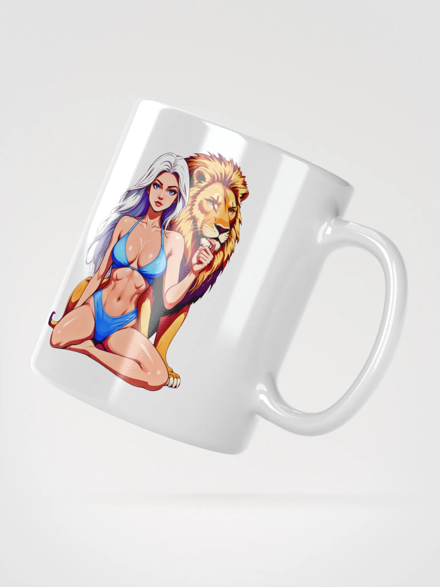Symmetrical Serenity White Glossy Mug product image (4)