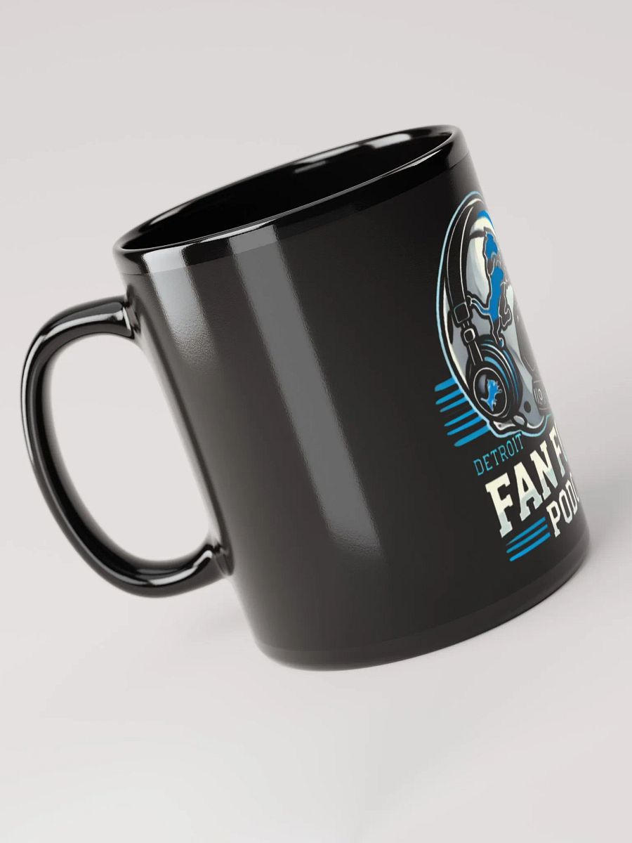 🦁 Detroit Lions Fan Forum Podcast Black Glossy Mug 🏈 product image (5)
