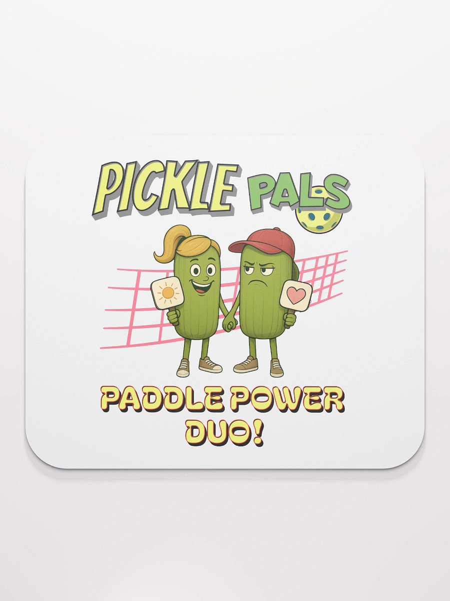 Pickle Pals Couple Paddle Power Duo Pickleball Mouse Pad product image (1)