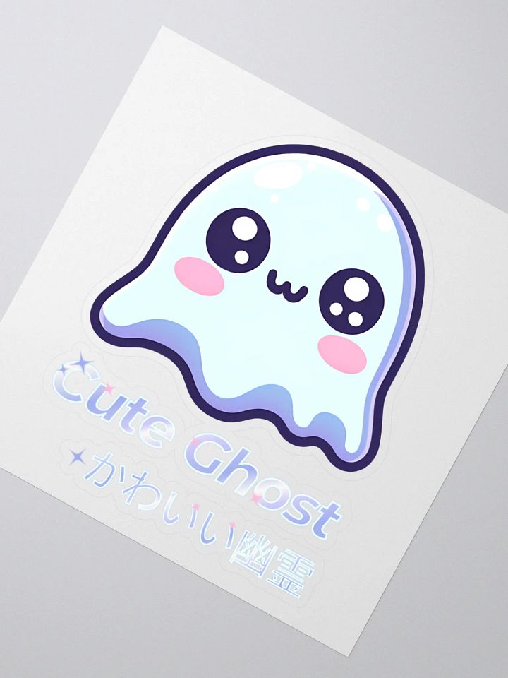 Cute Ghost Kiss Cut Sticker product image (2)