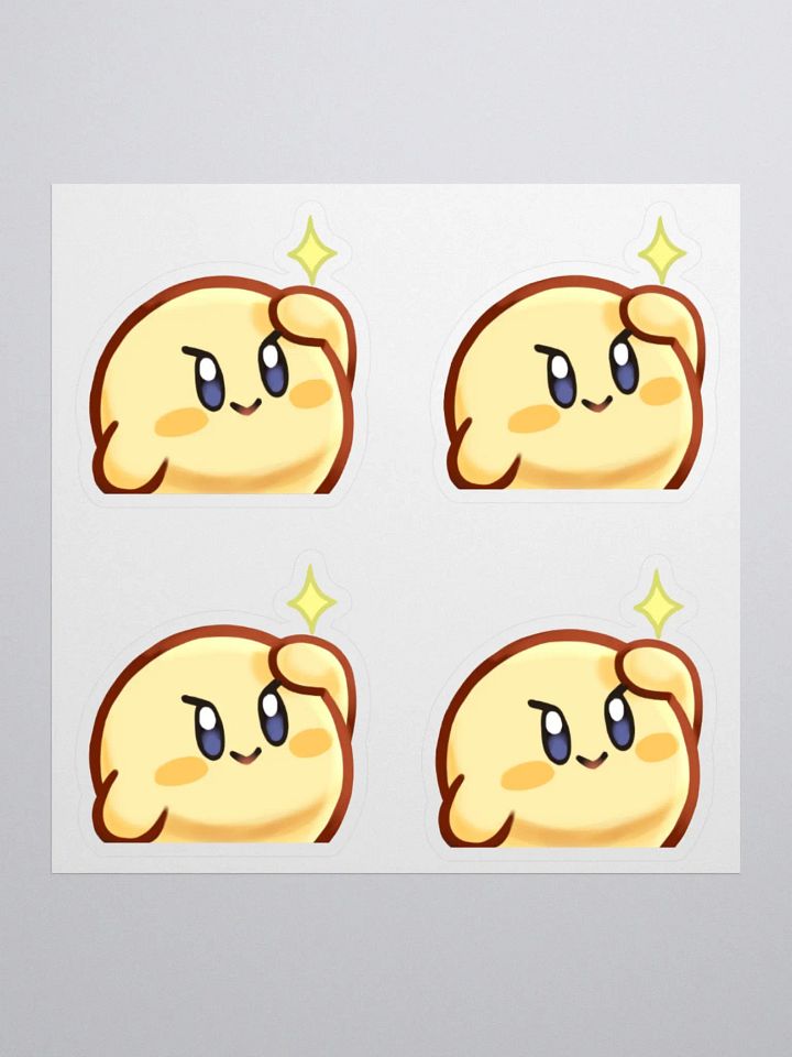 Kirb Salute 4 Sticker Sheet product image (1)