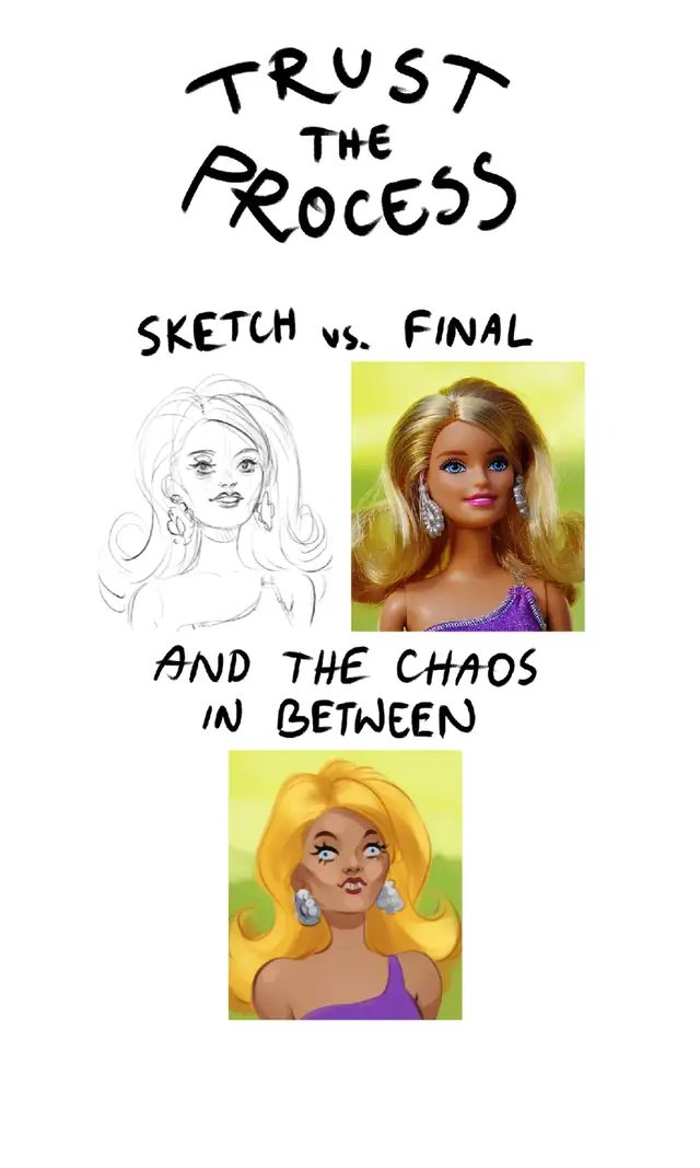 #sketchvsfinal #drawwithme #trusttheproces
