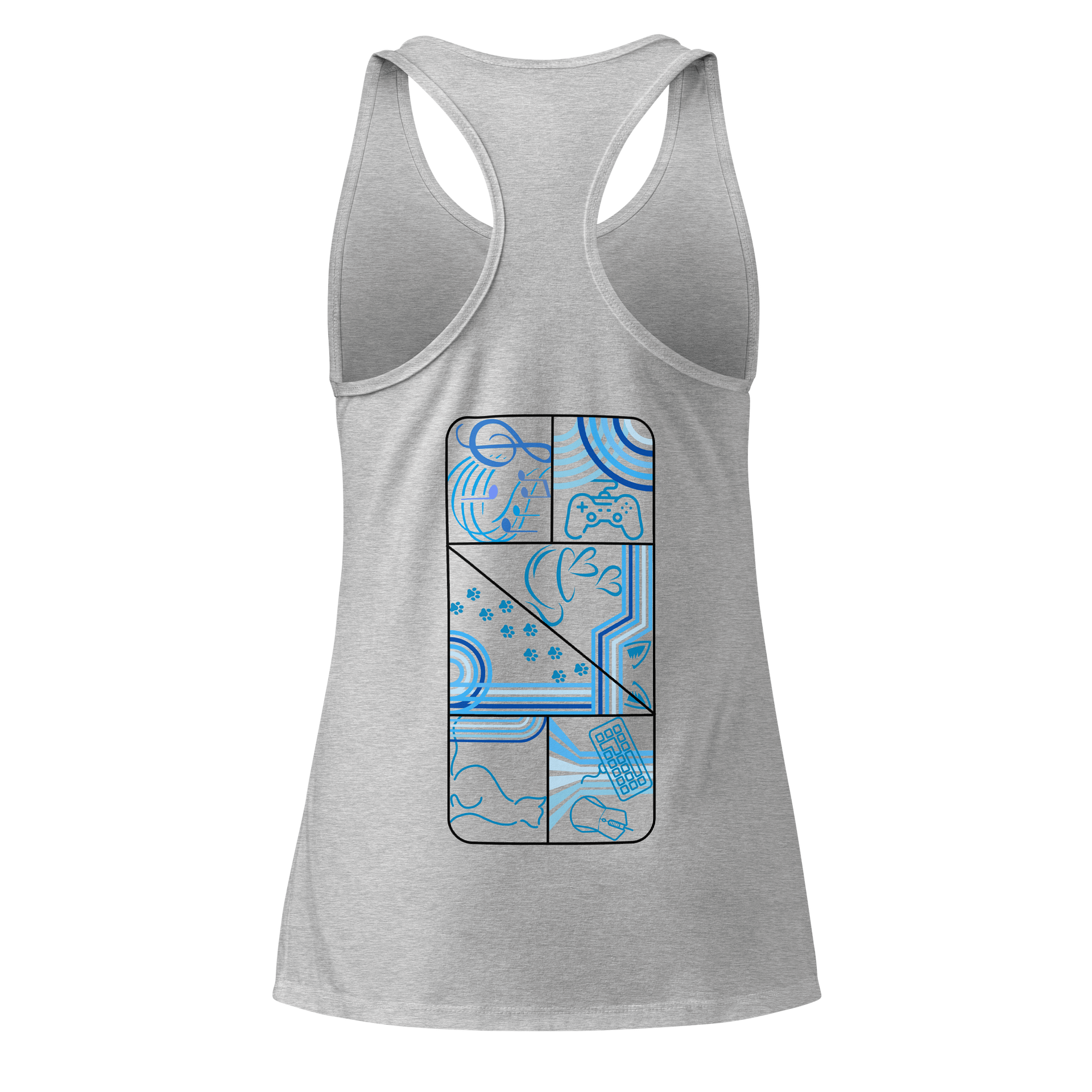 Frenchkittie Artistic Vibes Racerback Tank product image (2)