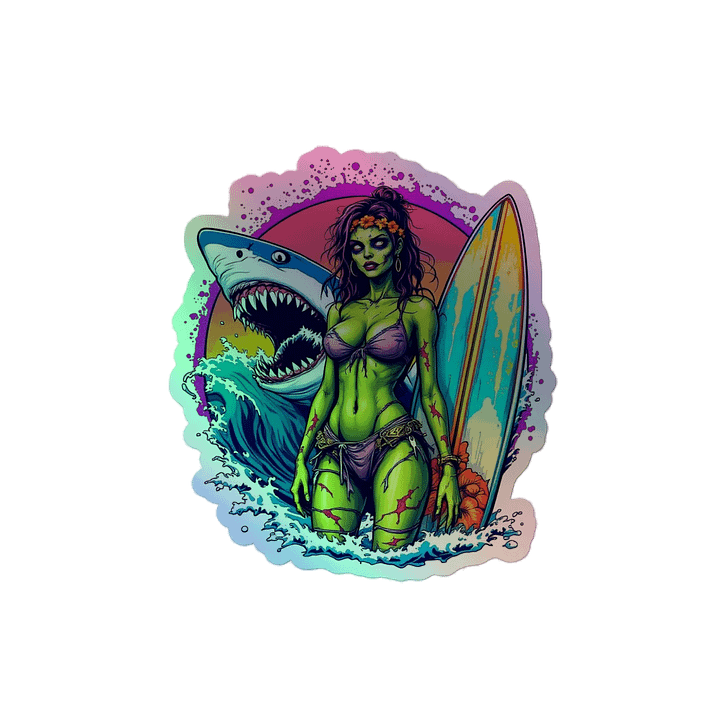 Wahine Holographic Sticker product image (1)