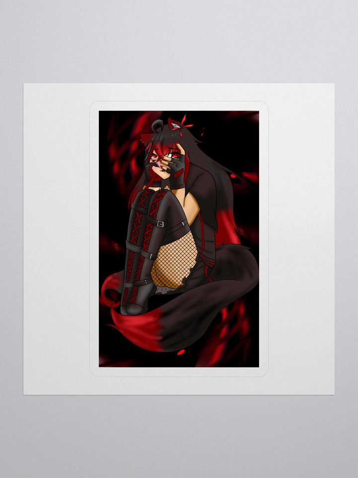 Enthusiastic Neko Kiss Cut Stickers product image (1)