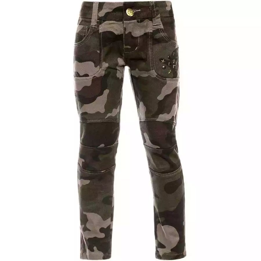 Girls jeans pants stretch casual pants studded pants black blue sale product image (2)