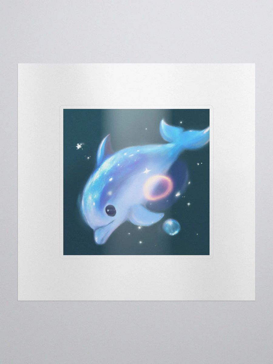 Cute Galactic Dolphin Sigma Sticker product image (1)