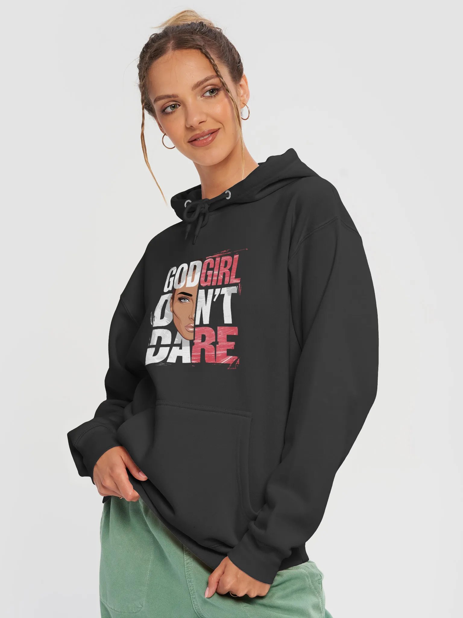 God girl don't dare Hoodie product image (3)