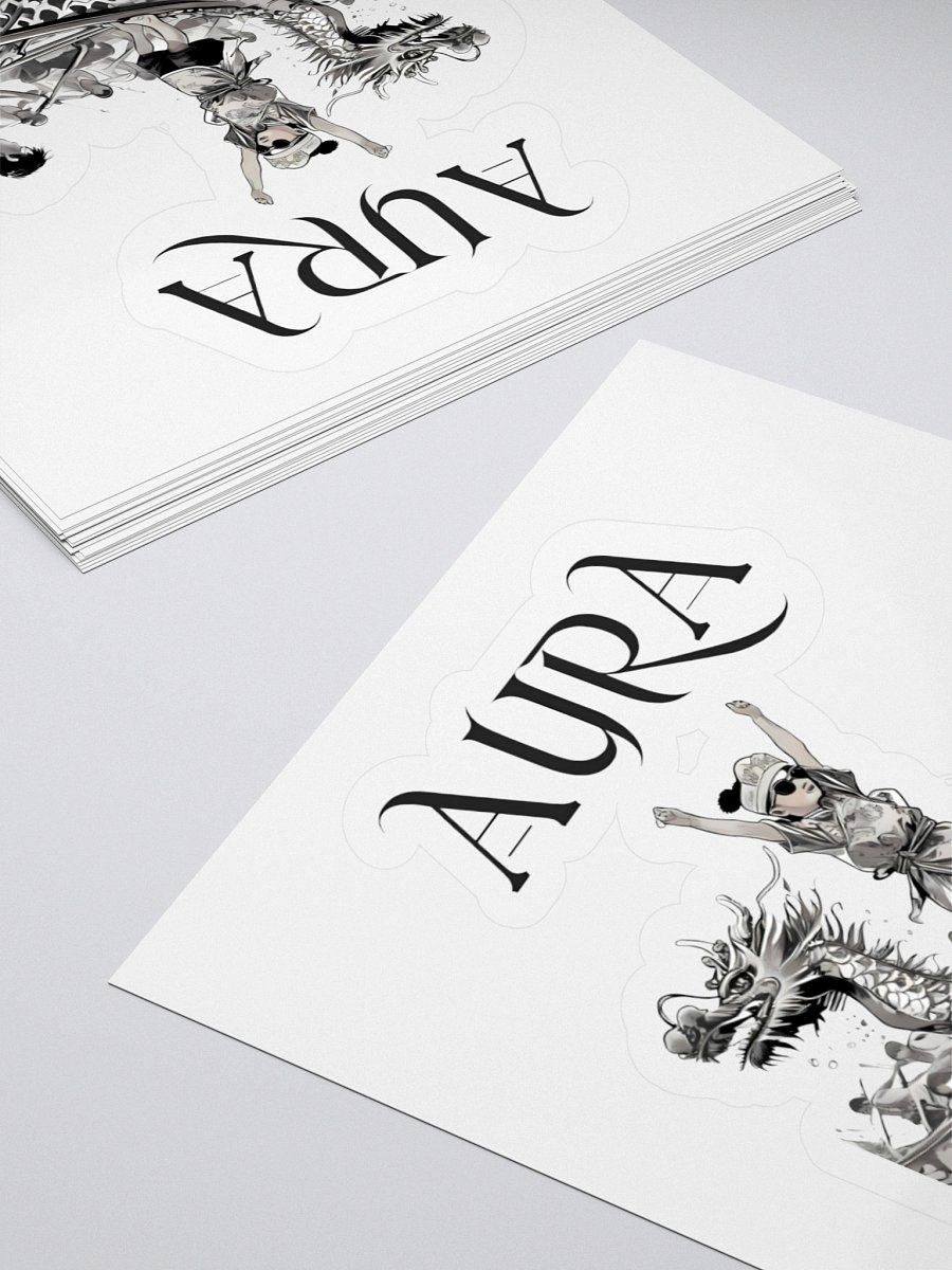 Mystical Dragon Boat Race | Aura Art Print Sticker product image (11)