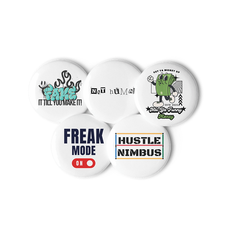Hustle Nimbus Collection: Pin Button Set product image (3)