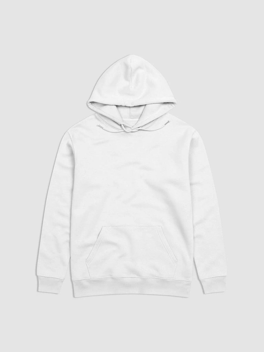 KawaiiKitten Essential Eco Friendly Medium Weight Super Soft Back White Hoodie product image (3)