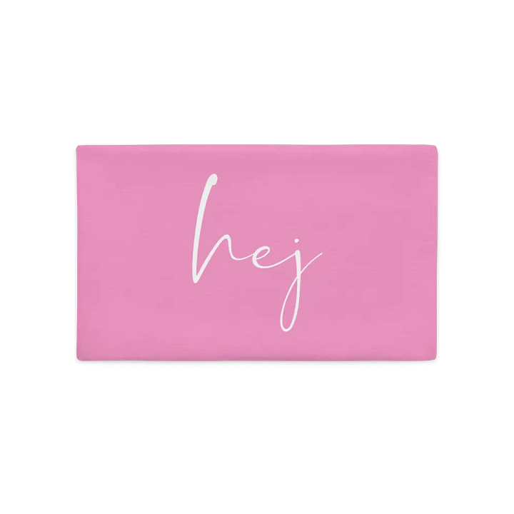 Hej SCANDI STATEMENT - Pink PREMIUM Pillow Case product image (2)