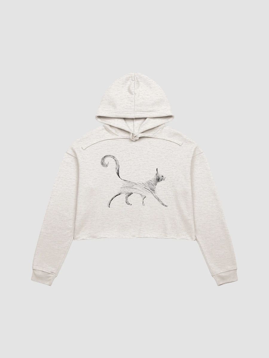 Whiskered Silhouette Crop Hoodie product image (1)