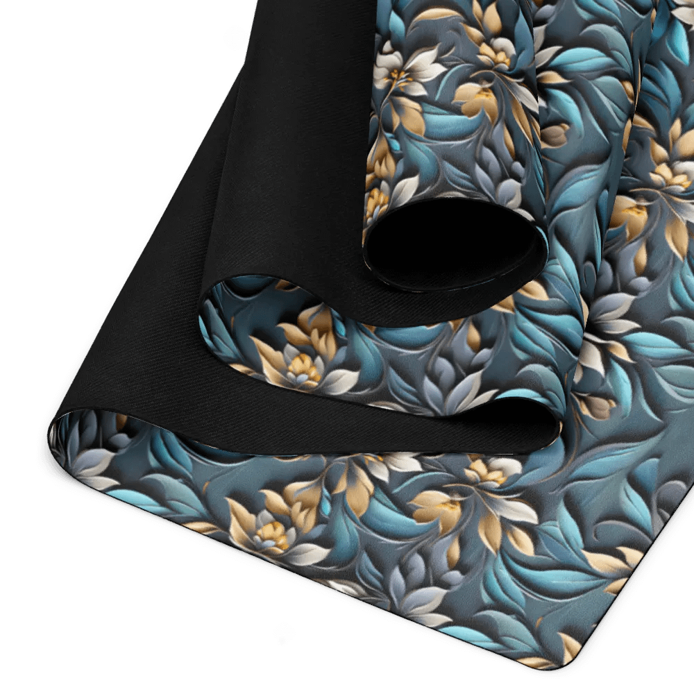 Yoga Mat - Sculpted Floral Pattern product image (3)