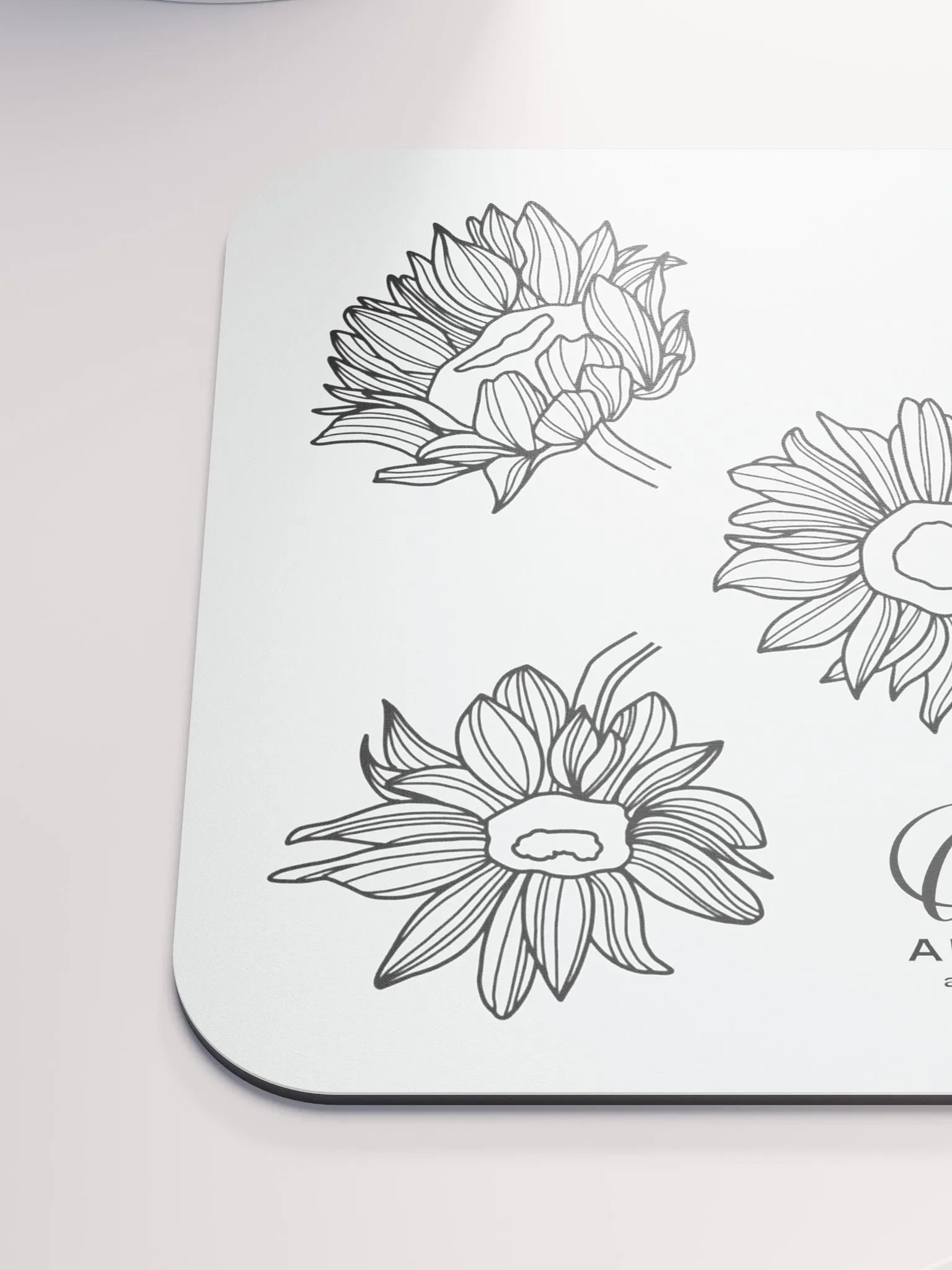 Doodle Flowers Mouse Pad product image (6)