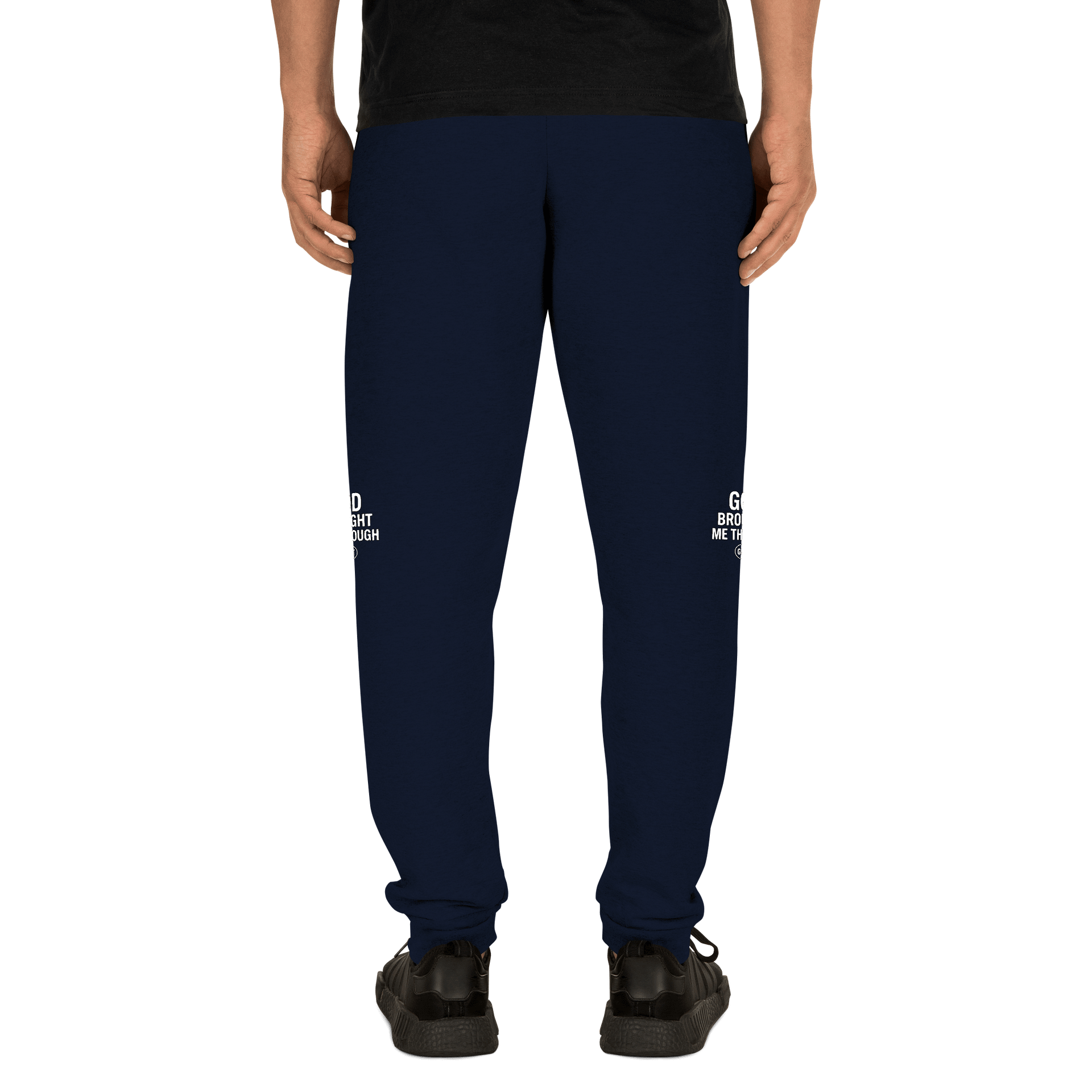 GOd Brought Me Through Joggers – Navy Blue (GBMT ) Logo Edition product image (11)
