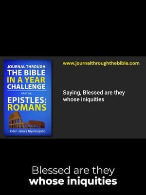 🌍 Be part of our global community: 💬 Join the WhatsApp group: https://chat.whatsapp.com/DWAOmlcb4Tk6je2oh970ri 💻 Sign up for free lifetime access to Bible programs: journalthroughthebible.com/challenges Here are 3 takeaways from this passage: 1️⃣ Faith, not works, is the key to righteousness (Romans 4:5). We cannot earn God’s favor by our efforts; we receive it by trusting Him. 2️⃣ Forgiveness and grace are a gift. God does not hold our sins against us because Jesus paid the price on the cross (Romans 4:6-7). 3️⃣ We are blessed when we trust in God’s promises. Abraham believed God’s promise, and we are called to do the same today, walking by faith and not by sight. 📝 Challenge: Take a moment to reflect on how this truth impacts your life. Are you striving to “earn” God’s favor, or are you resting in His grace through faith? 👉 Join the Journal Through the Bible Challenge and grow deeper in your understanding of God’s Word. Walk with us as we study Scripture daily and uncover the riches of His grace! 📅 Today’s Reading: Romans 4-6. Keep reading with us—3 chapters a day! 🌍 Be part of our global community: 💬 Join the WhatsApp group: https://chat.whatsapp.com/DWAOmlcb4Tk6je2oh970ri 💻 Sign up for free lifetime access to Bible programs: journalthroughthebible.com/challenges 🙌 Let’s encourage each other in faith. Share this post with someone who needs to be reminded that salvation is by grace through faith, not works! #JoinTheJourney #BibleStudy #FaithNotWorks #GraceThroughFaith #RomansChallenge #GlobalCommunity #WhatsAppGroup #JournalThroughTheBible #DailyScripture #AbrahamicFaith #ForgivenessAndGrace #TrustInGod #BlessedByFaith #ChristianEncouragement #WalkByFaith #ReflectAndGrow #ScriptureChallenge 📖✨