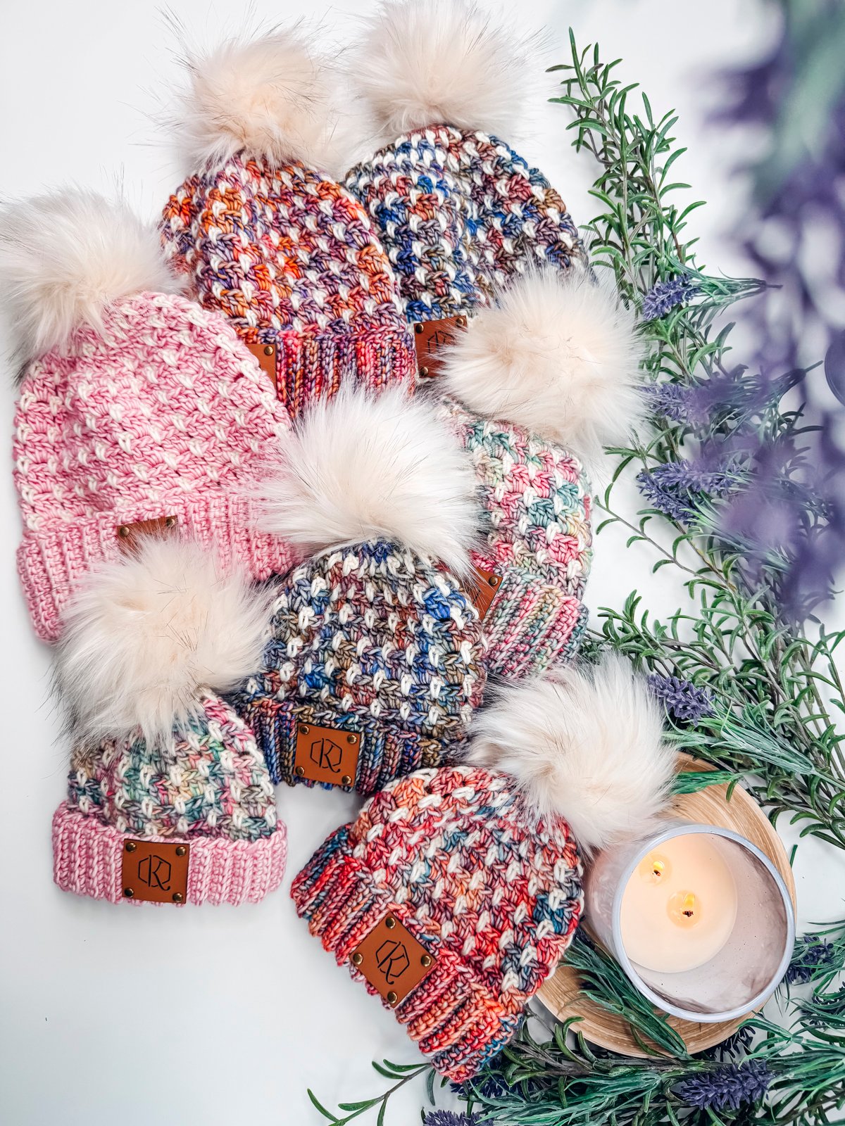 Block Stitch Crochet Hat Pattern, 7 Sizes + Video Tutorial product image (1)