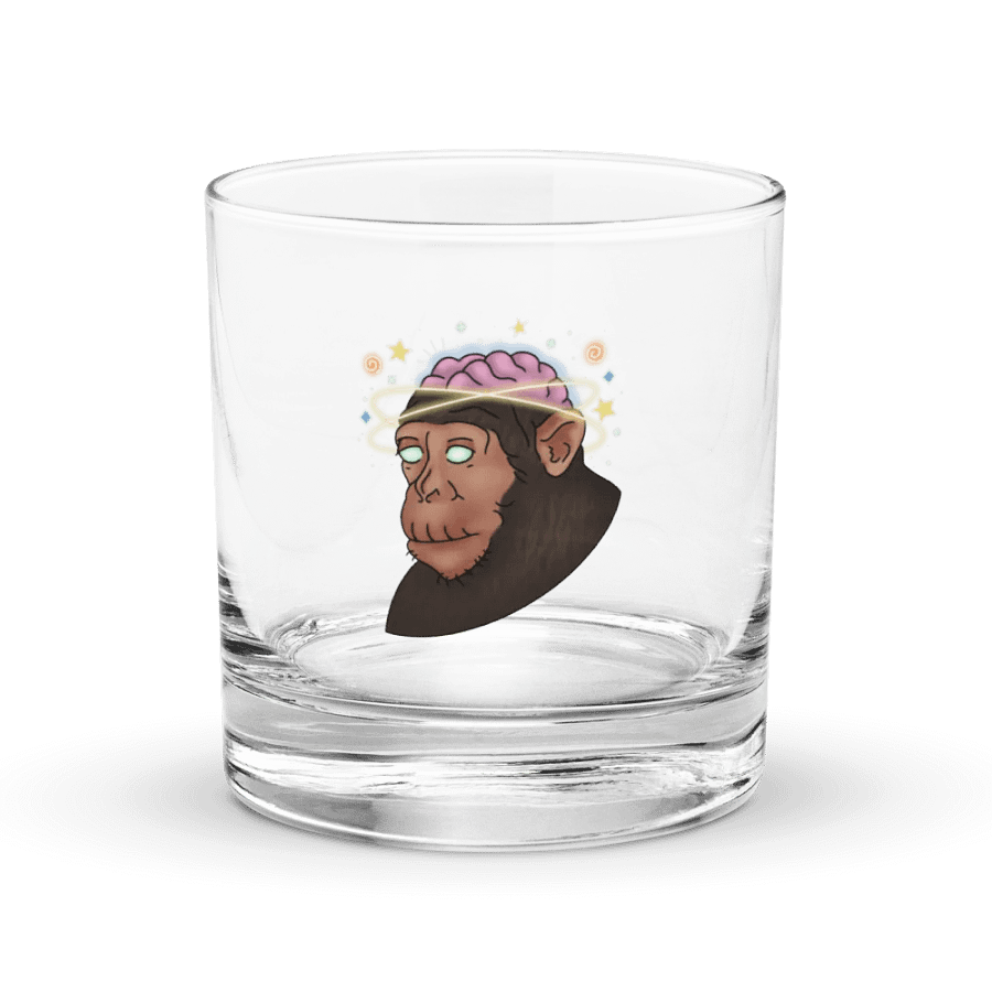 Half A Brain Rocks Glass product image (1)