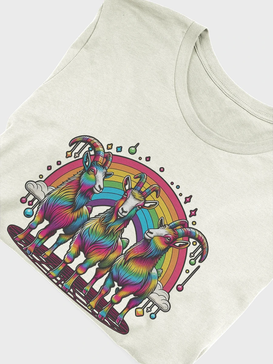 Rainbow Disco Goats Tee - Dark Colors product image (5)