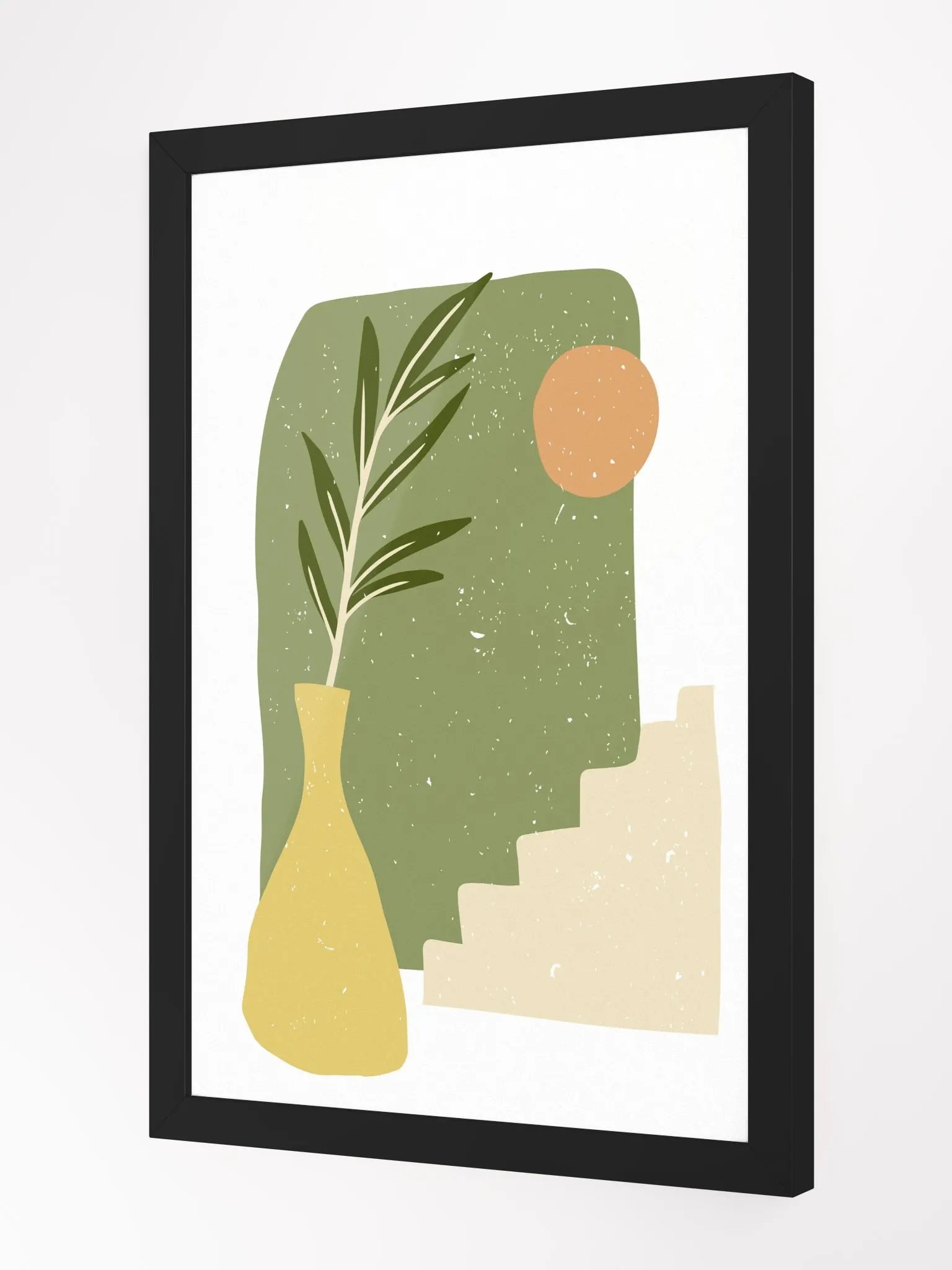 Minimalist Vase & Branch Framed Poster product image (9)