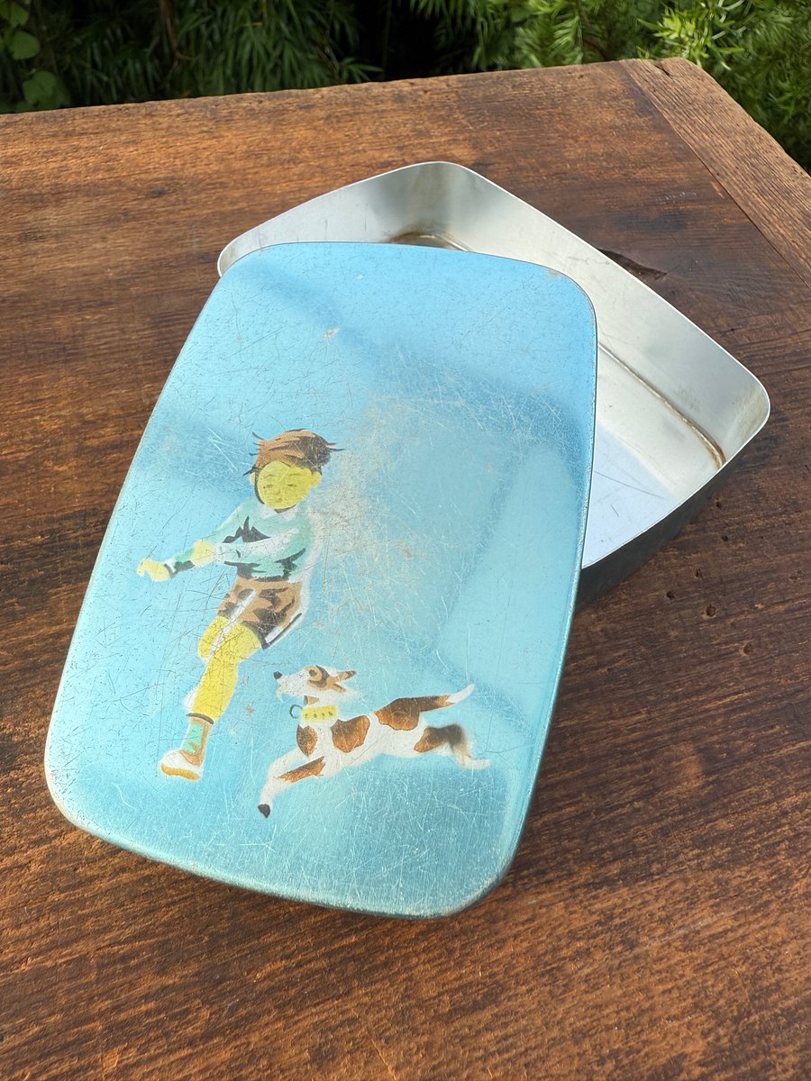 🎎 Vintage Japanese Kindergarten-Style Rice Lunch Tin – Japan Antique Roadshow product image (6)