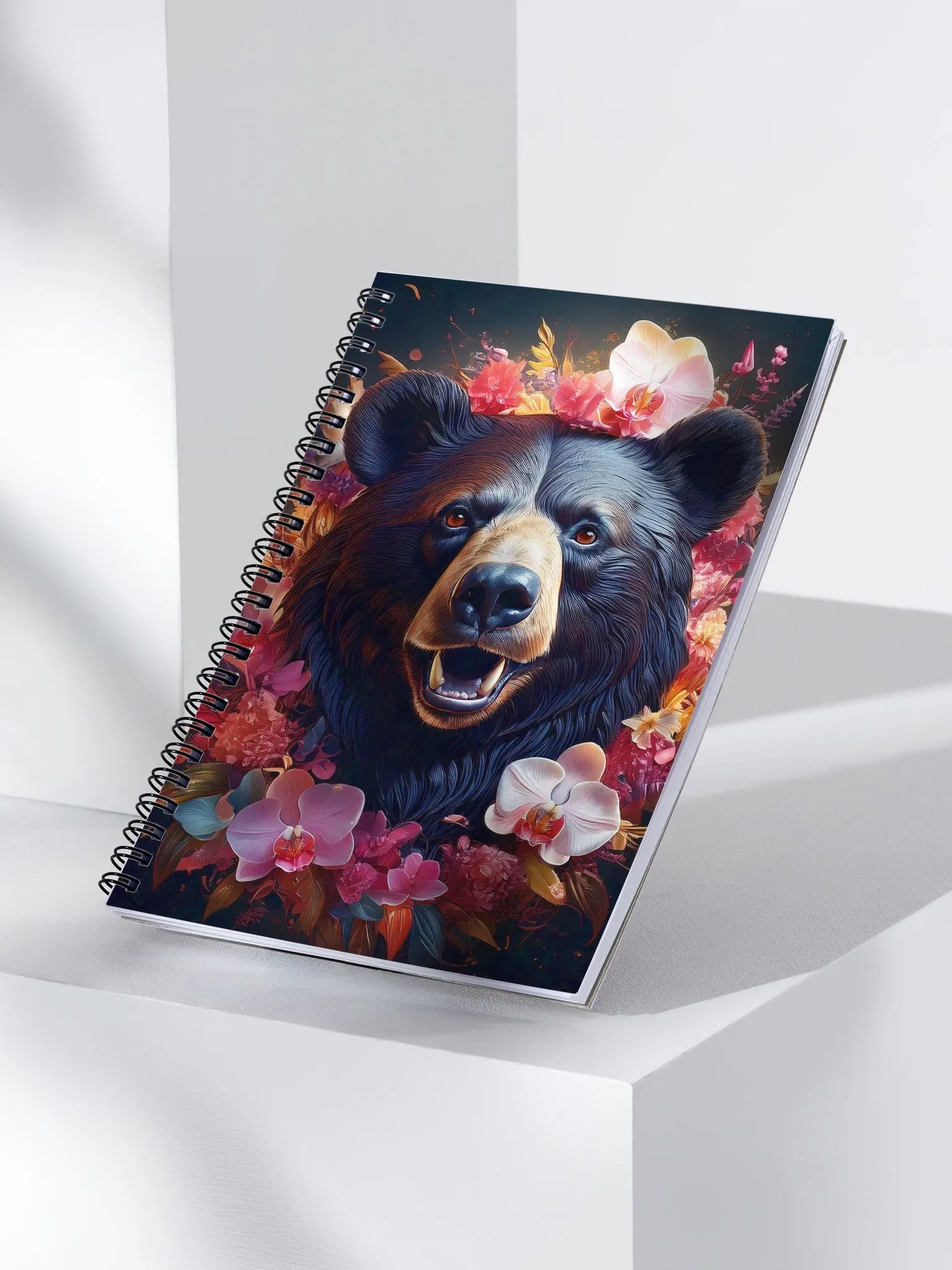 Floral Crown Bear Spiral Notebook product image (3)