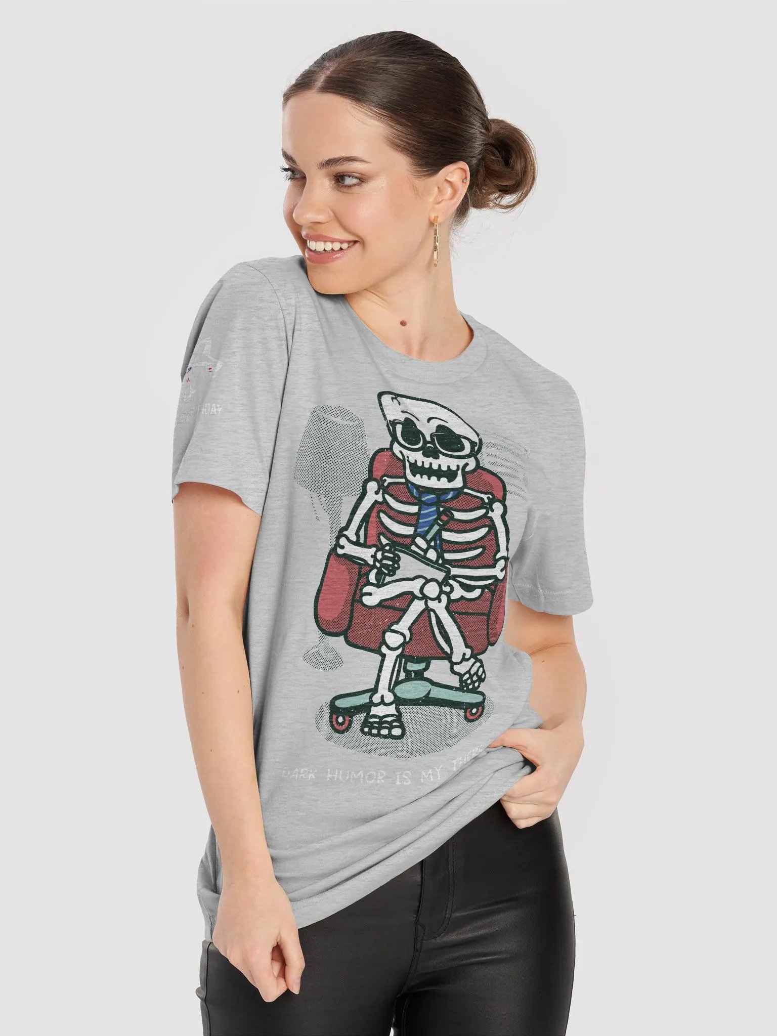 Dark Humor Is My Therapist Unisex Athletic Fit product image (8)