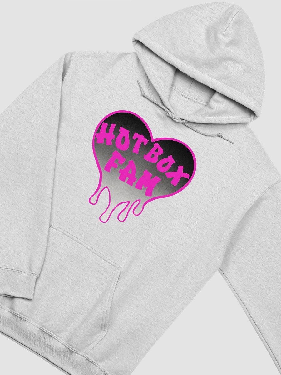 HOT BOX FAM PINK & BLACK OMBRE LOGO HOODIE product image (27)