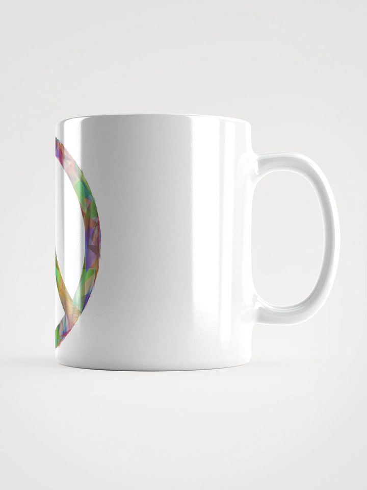 White Glossy Coffee mug-Peace Symbol product image (1)
