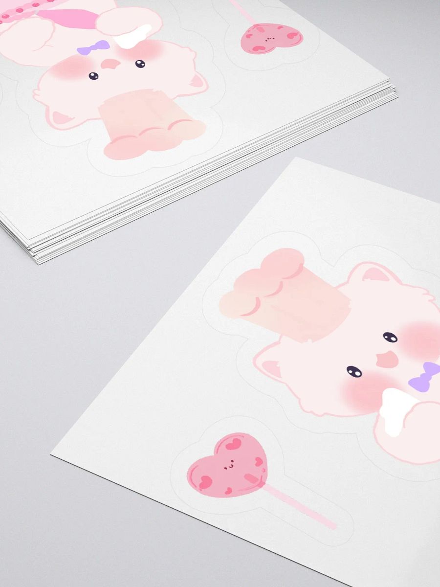 Super baker White Cat Sticker product image (8)