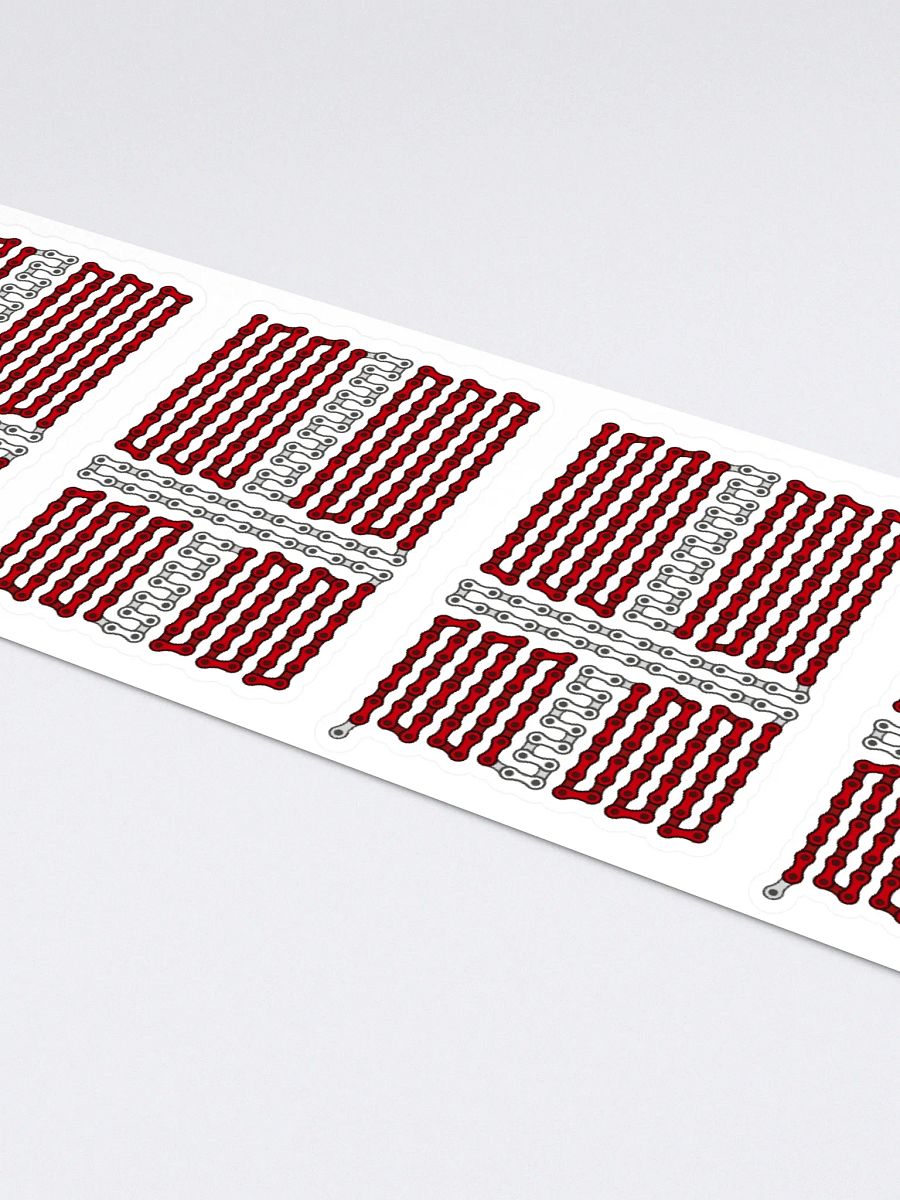 Denmark Bike Chain Flag Sticker 6 Pack product image (4)