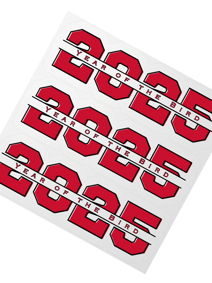 Red "Year of the Bird" Stickers product image (1)